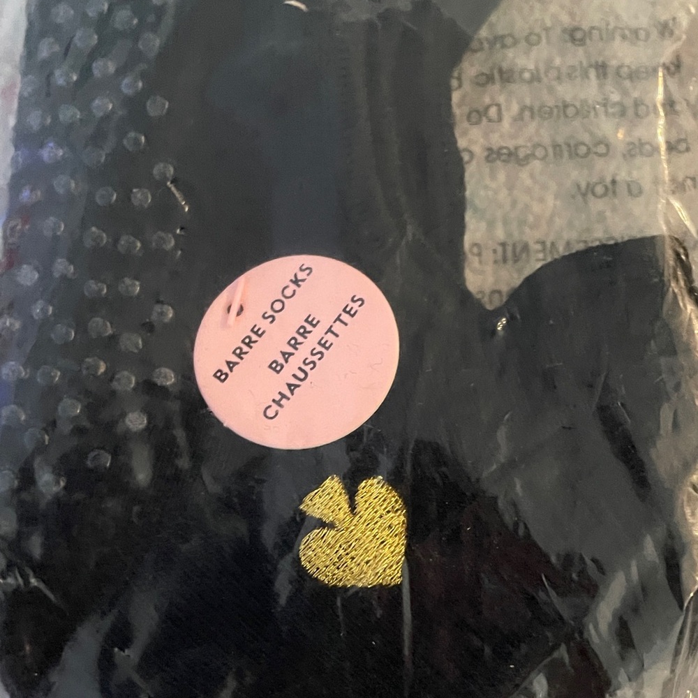 Kate Spade Black Socks with Gold Apple - Picture 4 of 5